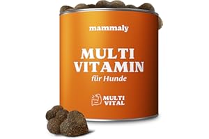 15-in-1 Multivitamin Komplex für Hunde - Multi Vital 110 Snacks (325g) von mammaly - Omega 3, Vitamin B, C, A, D3, E Snacks - Leckerlies für Hund - Unterstützt Immunsystem, Vitalität, Gehirnfunktion