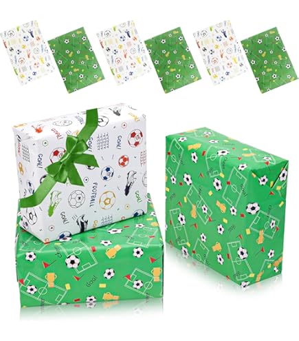 Ballon De Football Terrain De Sport De Football Papier D'emballage Vert