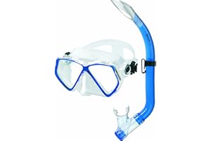 HEAD Mares Men's Kid's Zephir Mask Plus Snorkel Set Diving Kit-Transparent/CL, Size BX GURPKCL
