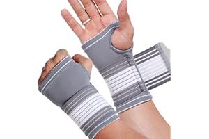 NeoTech Care - Stabilizator dłoni i nadgarstka z regulowaną taśmą uciskową (Szary, 2 jednostki, L)