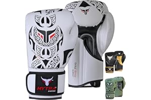Mytra Fusion Gants de Boxe - Gants d'entraînement MMA Parfaits pour Le Punch, Le Kickboxing, Le Fitness, Le Sparring, Le Muay Thai, l'entraînement et Le Combat