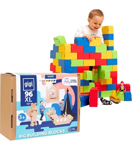 Polesie – Blocs De Construction XXL 45 Pièces – Briques Extra-Larges Pour Bâtir Sa Petite Maison – Dès 1 An