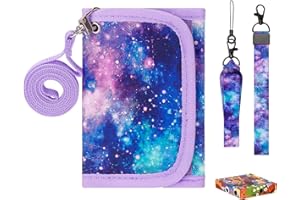 Choco Mocha Children's Wallet, Purple stars, Size: