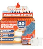 Pack Chauffe-Mains Et Chauffe-Orteils Bramble 40 Paires (80 Unités) - Chaleur Jusqu'à 10 Heures - Activés à L'Air