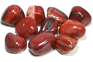 CRYSTALAGE Rosso Diaspro A Tamburo Pietra (20-25mm) Confezione Di 5