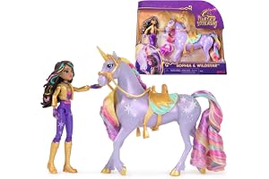 Unicorn Academy Enhörningsskolan - Unicorn Wildstar + Sophia-dockan - enhörning, docka och samlartillbehör - Enhörningsskola