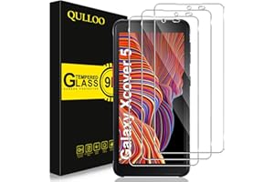 QULLOO Folia ochronna do Samsung Galaxy Xcover 5 / Xcover 5 Entreprise Edition, [3 sztuki] twardość 9H folia pancerna HD folia ochronna na wyświetlacz odporna na zarysowania pancerna folia ochronna