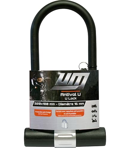Serrure Antivol Haute Sécurité Antivol Vélo Kryptonite New York STD - U Acier Trempé 16mm, Serrure Anti-perçage, 3 Clés Dont Une LED, Fixation Incluse Antivol Kryptonite