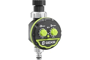 GEKA Bewässerungscomputer (Einfache und intuitive Einstellung mittels Drehknöpfen, Startzeit verschiebbar) 17.0102.8