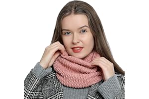 DonDon Bufanda mujer Bufanda de lana Bufanda invierno Braga cuello diseño de punto