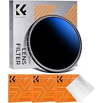 K&F CONCEPT 67mm Variable ND2- ND32 Filter, 5-stop Adjustable ND