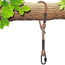 SELEWARE Boom Swing Rope Hangmat Stoel Strap Hangkit, Lengte Verstelbaar Nylon Touw Houdt Tot 454kg, Perfect voor Speeltuin Set, Kinderen Swing, Outdoor Hangmat en Hangstoel, 150cn