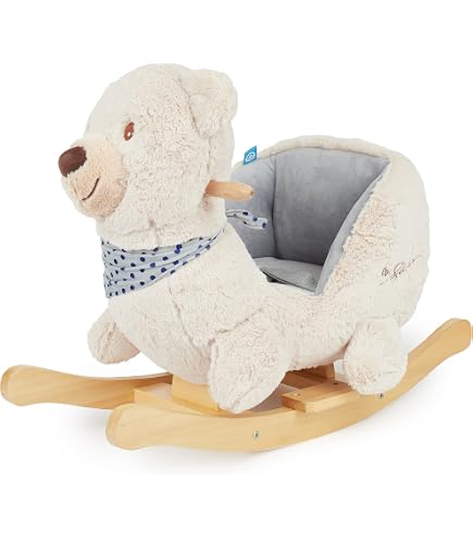 AIYAPLAY Dino Bascule Bébé - Cheval à Bascule Dinosaure Avec Musique Et Marionnette - Cadeau Enfant 18-36 Mois Vert