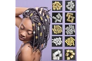 FLOSIUS 50 pezzi di Dreadlock Accessori per Capelli in oro Anelli per capelli in regolabili Trecce Decorative in Ferro Decorazione di Barba e Capelli Intrecciare 100 pezzi mini elastici