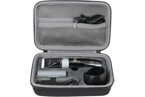 co2CREA Storage Travel Hard Case for Hatteker Professional Hair Clipper Cordless ClippersHair Trimmer Beard Shaver, hatteker rfc-690 (Black Case Only, Shaver is not Included)