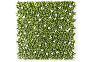 ‎JAROLIFT jarolift Künstliche Pflanzenwand Sichtschutz Wandbegrünung Balkon Gartenzaun, auch für Innenwände geeignet, mit Spalier, Blumen, 200 x 100 cm