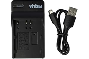 vhbw Chargeur de Batterie USB Compatible avec Konica/Minolta NP-400 caméra, DSLR - Chargeur