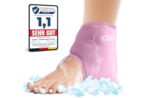 ICEHOF Almohadillas de enfriamiento para el tobillo, espolón calcáneo, vendaje de enfriamiento para tobillo, vendaje de enfriamiento para tobillo, tendón de Aquiles, inflamación, reumatismo, dolor de