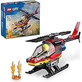 LEGO City İtfaiye Kurtarma Helikopteri 60411-5 Yaş ve &Uuml;zeri &Ccedil;ocuklar i&ccedil;in Pilot Minifig&uuml;r&uuml; İ&ccedil;eren Yaratıcı Oyuncak Yapım Seti