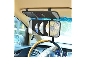 TFY Car Visor Organizer. Triple-layer, 30 CD/DVD Disk Storage Holder - Black