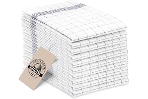 ZOLLNER Set med 10 diskhanddukar, 100% bomull, 50 x 70 cm, grårutig