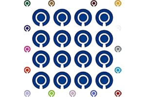 Acclaim Lawn Bowls Identification Stickers Markers Standard 5.5 cm Diameter 4 Full Sets Of 4 Self Adhesive Plain Colours