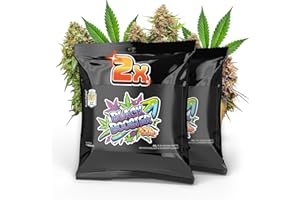 Hoch & Highlig Black Booster CO2-Beutel für Pflanzen – 2er Set - Natürliche CO2-Quelle für Indoor-Grow, Zimmerpflanzen & Gewächshaus – Dicke Buds und fettere Blüten