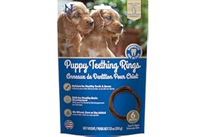 N-Bone Puppy Teething Ring Peanut Butter Flavor (6 rings)