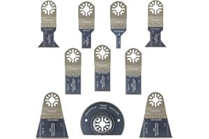 10 x SabreCut PRK10BM Corte de metales para multiherramienta para Bosch Fein (No-StarLock) Makita Milwaukee Parkside Ryobi multiherramienta Worx WorkZone Multi herramienta accesorios