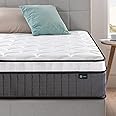 Zinus Double Mattress - Spring & Memory Foam Mattress - 135x190cm/4.4x6.2ft -Height 25cm/10in - Medium Firmness -Skin-friendly Hybrid Mattress -Body Support Orthopaedic Sprung Mattress -Designed in UK