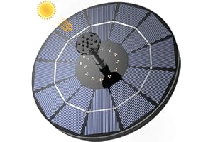 AISITIN Zewnętrzna fontanna solarna pływająca 3,5 W Pompa do basenu słonecznego z akumulatorem do ogrodu akwariowego Fontanna dla ptaków stawowych (3,5 W)