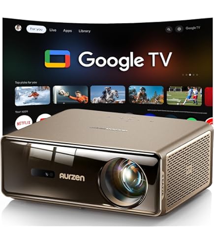 WiMiUS Projector with WiFi and Bluetooth, Native 1080P Projector