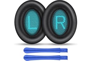 Ainiv Profesjonalne wymienne nauszniki – 1 para nauszników kompatybilnych z słuchawkami nausznymi Bose QuietComfort 35 (QC35) i Quiet Comfort 35 II (QC35 II)