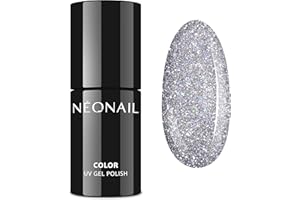 NÉONAIL NEONAIL Smalto Semipermanente Unghie 7,2 ml Smalto Argento Dazzling Diamond Smalti Glitter Gel Per Unghie UV Led Nail Polish NEONAIL Colori Smalto Brillantini Unghie