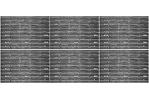 KADAX Mur à outils, système de rangement en plastique PP, étagère murale de différentes tailles, étagère murale d'atelier avec boîtes de rangement et supports à outils (174 x 78 cm)