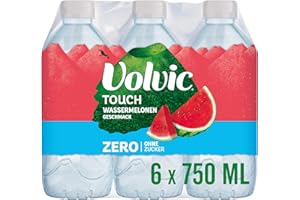 Volvic Touch Zero Wassermelonengeschmack – Erfrischungsgetränk aus natürlichem Mineralwasser Volvic mit Wassermelonengeschmack – Ohne Zucker, künstliche Süßstoffe –6 x 0,75 l