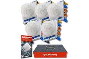 AZDelivery HC-SR501 PIR Motion Sensor Moduł detekcji ruchu kompatybilny z Arduino i Raspberry Pi w tym e-Book!