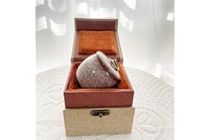 QUFZDOPV Small Urn for Human Ashes,Handicrafted Ceramic Urn,Beautiful Tiny Keepsake Urns for Pet or Human, with Premium Gift Box… (Beige:1Pc)