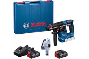 Bosch Professional 18V System Cordless Rotary Hammer GBH 18V-18 X (One Chuck, incl. 2X GBA 4.0Ah, GAL 18V-40, GDE 24)