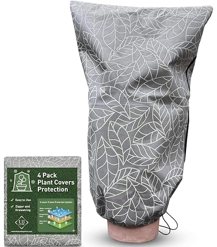 Lot De 3 Housses Antigel Plantes 80x120 Cm - Sacs Protection Hiver Réutilisables Avec Cordon