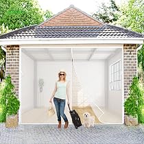 Fliegengitter Für Balkontür 190x205 Cm – Magnetisch, Selbstschließend, Weiß, Ohne Bohren Montierbar