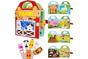 CORPOWER Montessori Busy Board Feltro Valigetta Giochi Montessori Didattici, Libro Interattivo 1 Anno, Giochi Bambini 1 2 3 Anni, Regalo Bambino Ragazza Ragazzo Busy Book, Regalo Battesimo Bimbo Compleanno