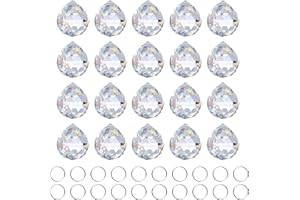 Lotbun Cristal, Gota Colgante, Atrapasués, Atraposole, Decorativo Repuestos Lámpara (40)