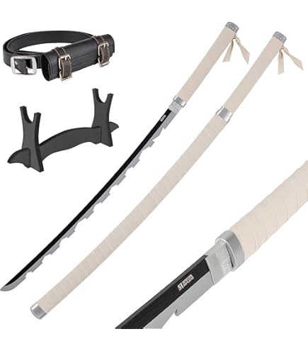 Réplique Katana Jin Sakai Ghost Of Tsushima En Bois - 104 Cm Avec Fourreau - Présentoir Bois Inclus - Pour Cosplay, Décoration