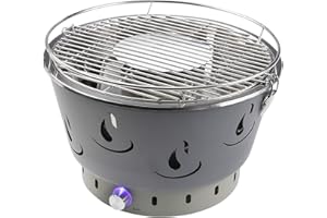 ACTIVA Grill Tischgrill AIRBROIL Junior Grau, Holzkohlegrill