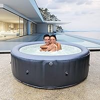 Miweba MSpa aufblasbarer Whirlpool Muse Carlton M-CA061 für 6 Personen - kraftvolle Hydro-Massagedüsen - inkl…