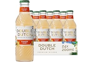 Double Dutch Ginger Ale | Smooth Ginger Ale with Natural Spice | Low Calorie Soft Drink | 100% Natural Ingredients | Gluten Free, Vegan Friendly Premium Mixer | 24 x 200ml Bottles