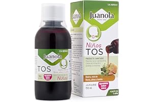 JUANOLA Tos Niños - 150ml - Indicado en caso de tos seca o productiva - Producto sanitario con Hiedra, Miel de flores, Altea y Tomillo. A partir de 1 año.