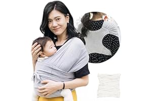 BABY BOOM AVEC AMOUR POUR BEBE Echarpe de portage physiologique sans nœud DEBARBOUILLETTE OFFERTE Porte-bébé ergonomique, respirant, facile à installer pour porter bébé en sécurité avec une position naturelle optimale. Taille 1