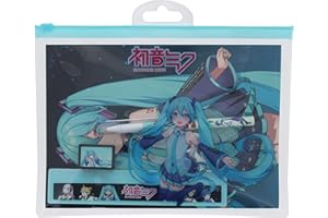 BLUEPRINT COLLECTIONS Hatsune Miku Ensemble de papeterie | Fournitures scolaires Anime | Ensemble de papeterie | Ensemble d'écriture et de dessin | Papeterie et cadeaux Hatsune Miku